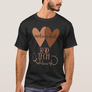 Melanische radiologie Rad Tech Women Black History T-shirt