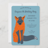 Melanistische Fox Oudere Jongens Dieren Verjaardag Kaart (Voorkant)