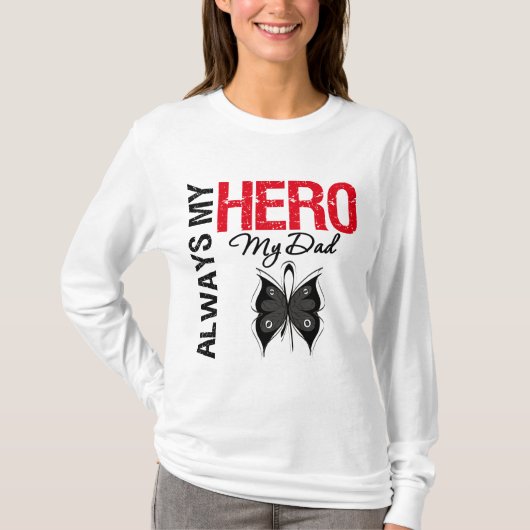 Melanoma Altijd mijn vader T-shirt (Voorkant)