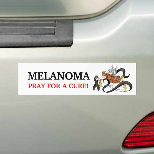 Melanoma Awareness Angel Bumpersticker (Op auto)