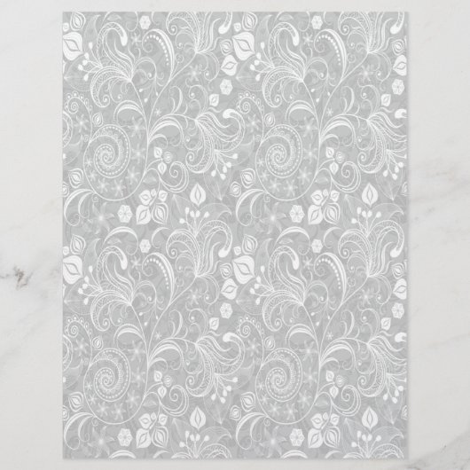 Melanoma Awareness Benefit Grey Floral Flyer (Achterkant)