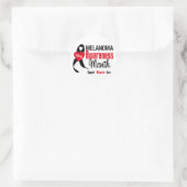 Melanoma Awareness Maand Grunge Lint Ronde Sticker (Tas)
