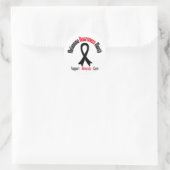 Melanoma Awareness Maand - May Ribbon Ronde Sticker (Tas)