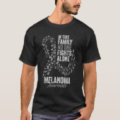 Melanoma Awareness Month Butterflies Black T-shirt (Voorkant)