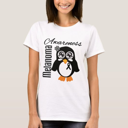 Melanoma Awareness Penguin T-shirt (Voorkant)