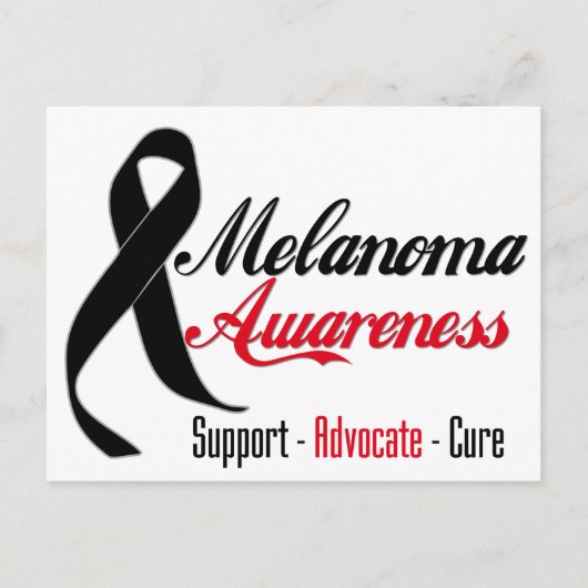 Melanoma Awareness Ribbon Briefkaart (Voorkant)