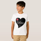 Melanoma Believe Heart T-shirt (Voorkant volledig)