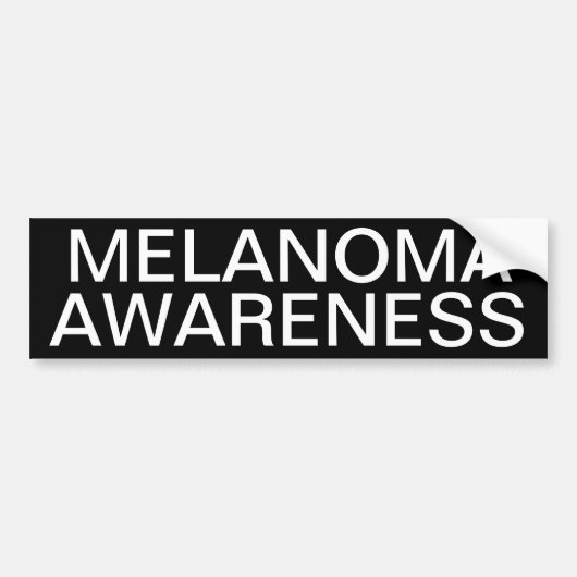 Melanoma-bewustzijn Bumpersticker (Voorkant)