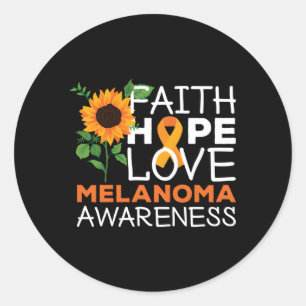Melanoma-bewustzijn Ronde Sticker