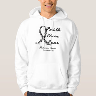 Melanoma Cancer Awareness Faith Over Fear - In Thi Hoodie