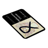Melanoma Cancer Awareness Ribbon Angel Magnet Magneet (Rechterzijde)