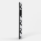Melanoma Cancer Black Ribbon Phone Case (Achterkant/rechts)