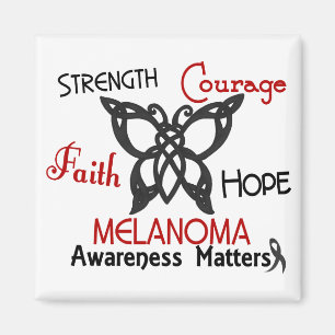 Melanoma Celtic Butterfly 3 Magneet