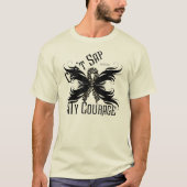 Melanoma Courage Mannen Organic T-Shirt (Voorkant)