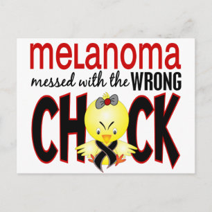 Melanoma heeft het mis briefkaart