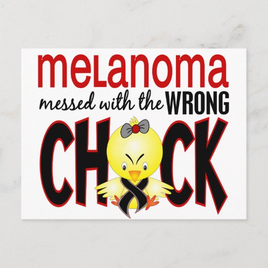 Melanoma heeft het mis briefkaart (Voorkant)