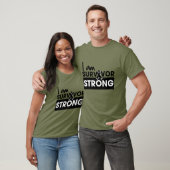 Melanoma ik ben Survivor Strong T-shirt (Unisex)