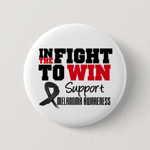 Melanoma in de strijd om te winnen ronde button 5,7 cm