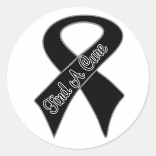 Melanoma-kanker Een kuur vinden Ronde Sticker