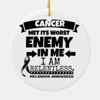 Melanoma-kanker kreeg zijn ergste vijand bij mij keramisch ornament