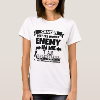 Melanoma-kanker kreeg zijn ergste vijand bij mij t-shirt