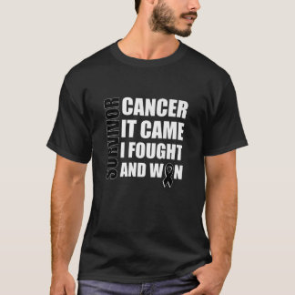 Melanoma-kankerbestrijder lint t-shirt