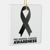 Melanoma-kankervoorlichting Keramisch Ornament (Rechts)