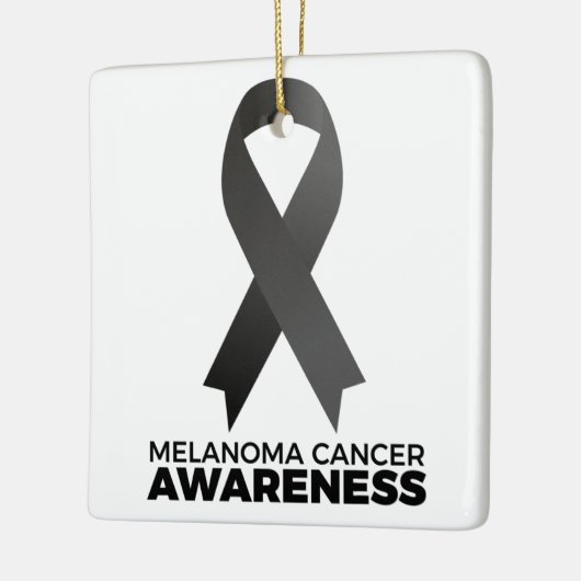 Melanoma-kankervoorlichting Keramisch Ornament (Links)