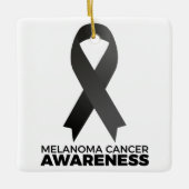 Melanoma-kankervoorlichting Keramisch Ornament (Voorkant)