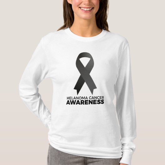 Melanoma-kankervoorlichting T-shirt (Voorkant)