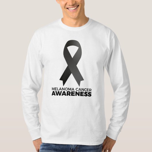 Melanoma-kankervoorlichting T-shirt (Voorkant)