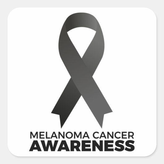 Melanoma-kankervoorlichting Vierkante Sticker (Voorkant)