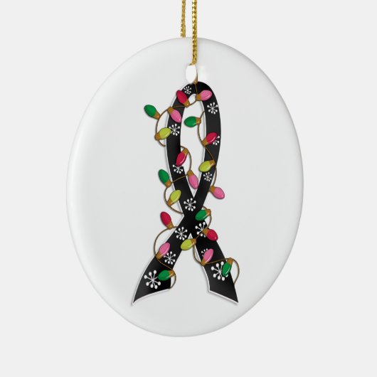 Melanoma kerstlampje keramisch ornament (Rechts)