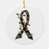 Melanoma kerstlampje keramisch ornament (Achterkant)