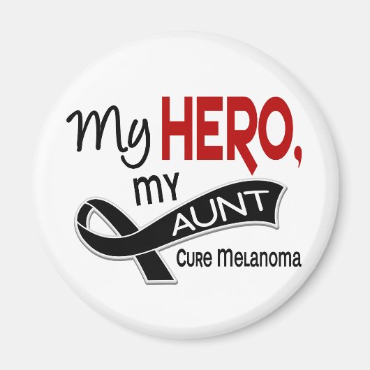 Melanoma MIJN HELD MIJN TANTE 42 Magneet (Voorkant)
