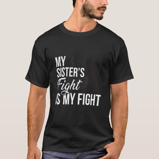 Melanoma My Sister's Fight T-shirt (Voorkant)