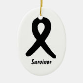 Melanoma overlevende sierplant keramisch ornament (Voorkant)