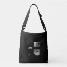 Melanoma Pet Memory Two-Photo Design Crossbody Tas