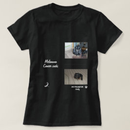 Melanoma Pet Tribute Two-Photo Layout T-shirt