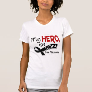 Melanoma Skin Cancer MY HERO MY SON 42 T-shirt