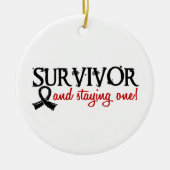 Melanoma Survivor 18 Keramisch Ornament (Voorkant)