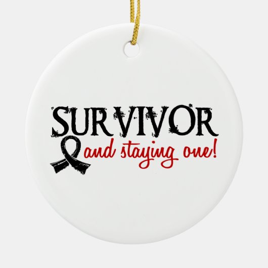 Melanoma Survivor 18 Keramisch Ornament (Voorkant)