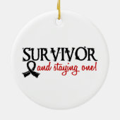 Melanoma Survivor 18 Keramisch Ornament (Achterkant)