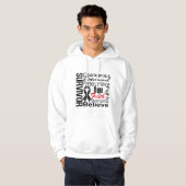 Melanoma Survivor Collage Hoodie (Voorkant volledig)