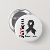 Melanoom Awareness 5 Ronde Button 5,7 Cm (Voorkant /achterkant)