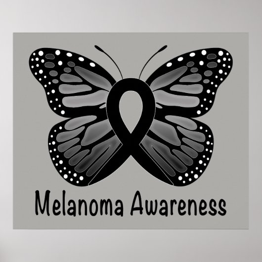 Melanoom Awareness: Butterfly Poster (Voorkant)