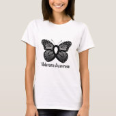 Melanoom Awareness: Butterfly T-shirt (Voorkant)