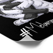 Melanoom Awareness Maand Zwart Lint Kat Poster (Hoek)