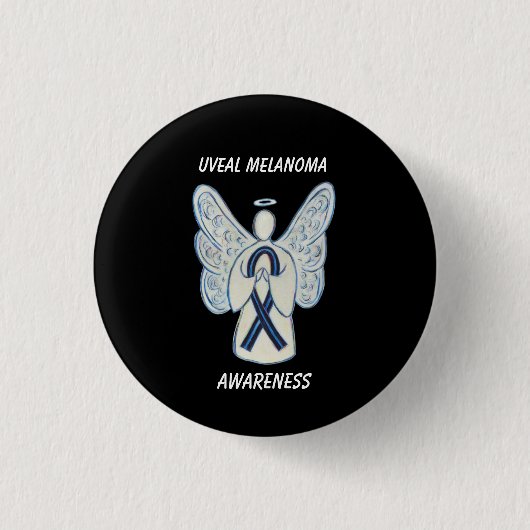 Melanoom-bewustzijn - Aangepaste zondebok Ronde Button 3,2 Cm (Voorkant)
