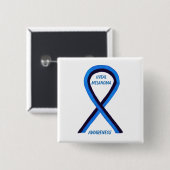 Melanoom-bewustzijn - Aangepaste zondebok Vierkante Button 5,1 Cm (Voorkant /achterkant)